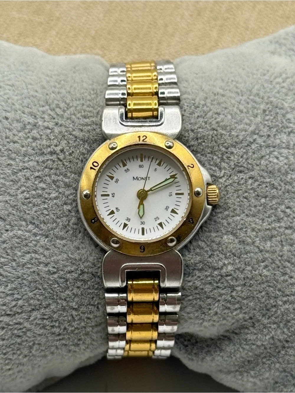 vintage Monet woman’s Two-Tone Gold & Silver Women's Watch